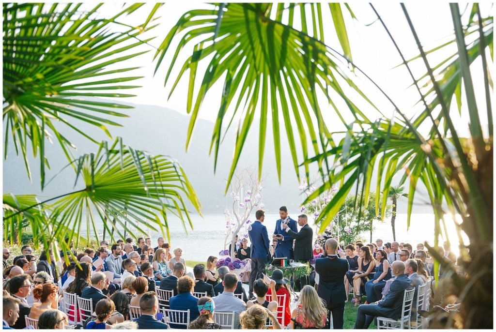 same sex wedding photographer Italy como lake