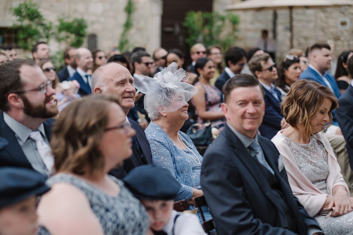 Guests watching the ceremony