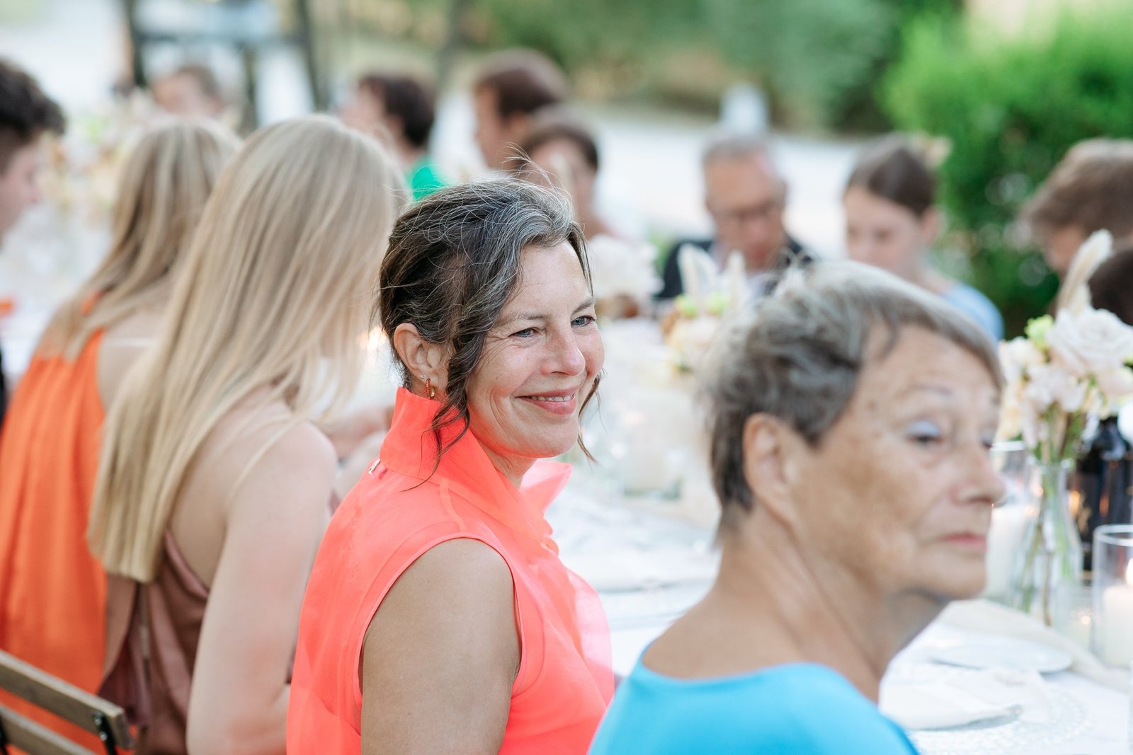 Guests at dinner