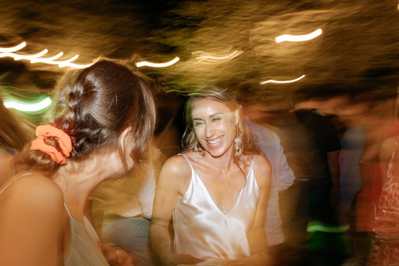 Evelien dancing with friends