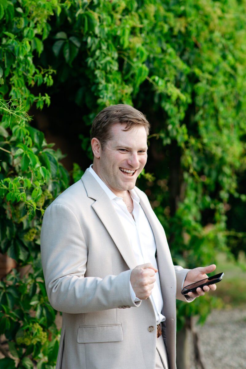 Speech during dinner in the garden